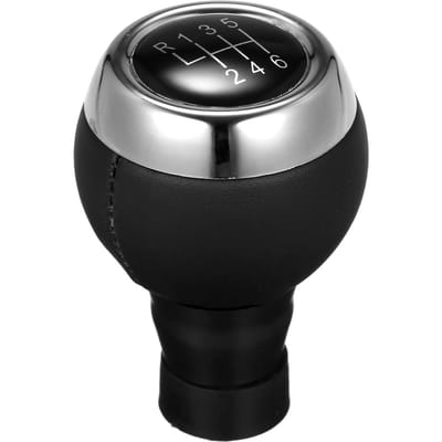 Pookknop Auto-accessoires Versnellingspook Pookknop Hoofd Hendel Adapter Vervanging voor Mini Cooper 6R zwart