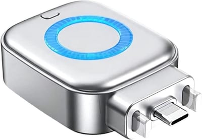 Slimme Oplaadadapter - Automatische Lader - Veilig Opladen - Stopt Overladen - 3 x 8 x 3 cm - Zilver
