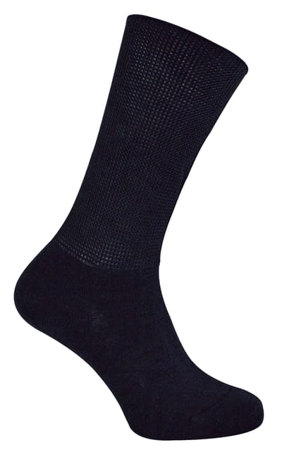 Dr.Socks - Extra brede bamboe oedeemsokken - Zwart