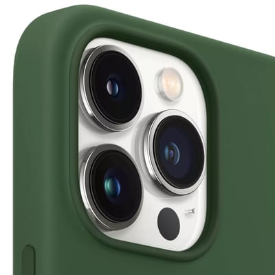 Apple - Siliconen hoesje - MagSafe - iPhone 13 Pro - Klaver Groen