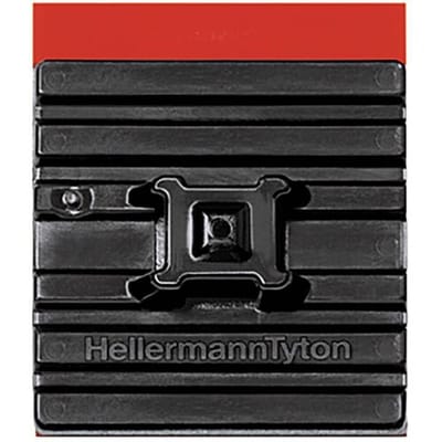 HellermannTyton FMB4APT-A-PA66HS-BK (10) Bevestigingssokkel Zelfklevend 151-03669 Flexibele sokkel Zwart 10 stuk(s)