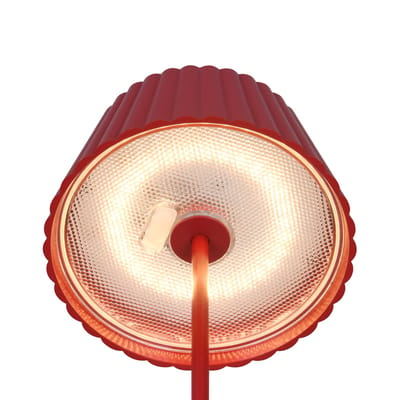 REALITY SUAREZ - Vloerlamp - Rood - Oplaadbaar - incl. 1x SMD 1,5 W - AAN/UIT touch - Sensor dimmer - USB-aansluiting - Accuvoeding - Buitenverlichting - IP44