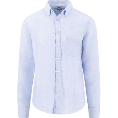Fynch-Hatton Overhemd Premium Solid Linnen Button-Down New Breeze / male