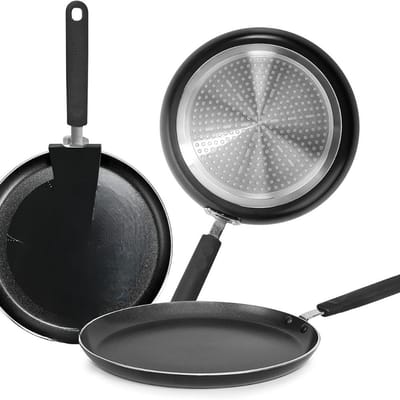 Famanu - Pannenkoekenpan 22 cm compact aluminium met antiaanbaklaag