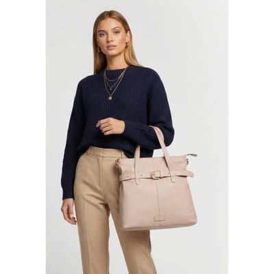 Coccinelle Large Leather Tote Bag In Pink Größe: OS | Handtaschen Outlet | Damen | Rosa