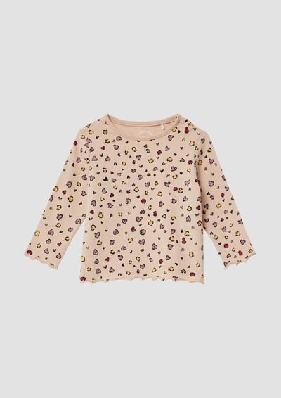 s.Oliver - others - Shirt met lange mouwen, all-over print en rolzoom