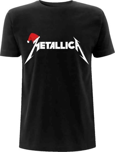 Metallica T-shirt - Santa Hat Logo - S tot M - voor Mannen - zwart