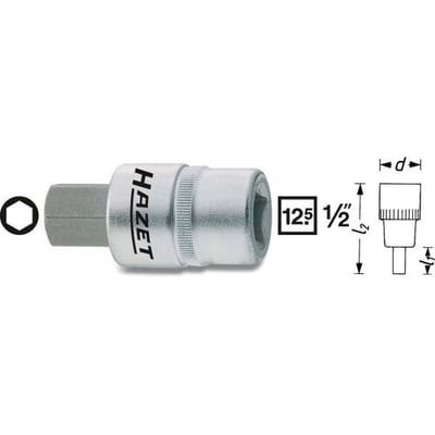 Hazet 986 986-9 Dopsleutel-bitinzet 1/2 (12,5 mm)