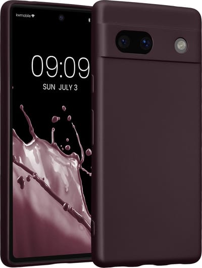 kwmobile metallic telefoonhoesje van TPU - geschikt voor Google Pixel 7a - Flexible case voor smartphone - In metallic braam