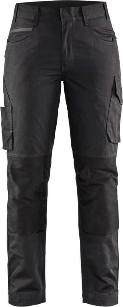 Blaklader Dames service werkbroek met stretch 7195-1330 - Zwart/Donkergrijs - C32