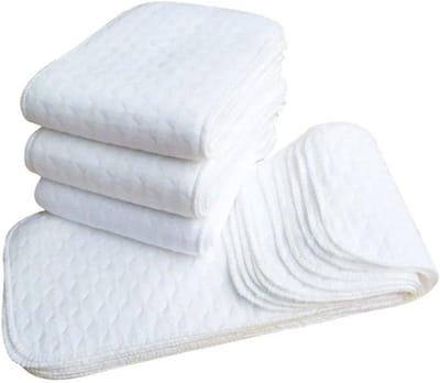20 Stuks Wasbare Babyluier Set - Herbruikbare Stoffen Luiers met 3-Laags Katoen Inzetstuk