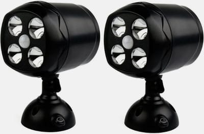 Dutchers® Wandlamp - 2 Pack - Sensor Lamp Buiten - Buitenlamp Met Bewegingssensor - Verstelbaar - Inclusief Ophangingsmateriaal - Zwart