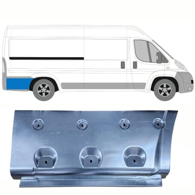 Reparatiepaneel achterspatbord voor Peugeot Boxer 2006-2025 / Rechts