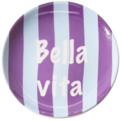 Yehwang Sieradenschaaltje Bella Vita Rond paars blauw 12x12cm
