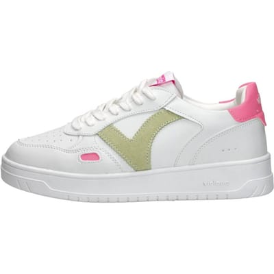 Single damesschoenen met leer en neoneffect Victoria