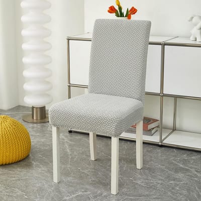 1/2/4/6 stuks Jacquard Eetkamerstoel Hoes Stretch Stoelhoezen Polyester Stoelhoes voor Bruiloft Eetkamer Kantoor Banket 6 pieces