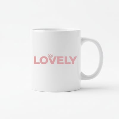 Lovely Tekst Koffiemok – Minimalistisch Liefdesdesign – 330 ml Keramische Mok Cadeau
