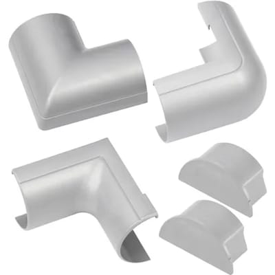 D-line Verbindingen Set Clip-over Voor Kabelgoot 50x25mm Aluminium Optiek
