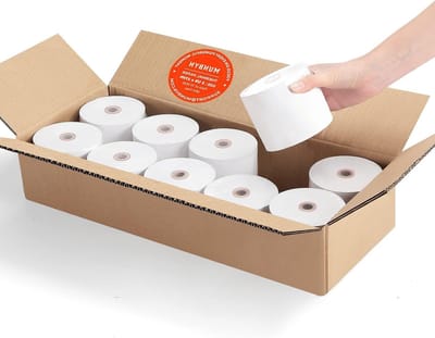 Thermisch Papier 80mm voor Kassasystemen - 10 Rollen Bonpapier, BPA Vrij, Ideaal voor POS en Kassa Gebruik