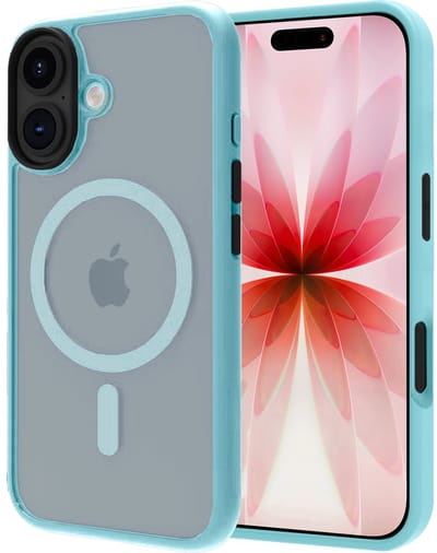 Hoesje - Geschikt voor Apple iPhone 17 - Magsafe Compatible - Sterk & Shockproof - Back Cover - Shock Proof Case - Telefoon Hoes Shockproof - Lichtblauw