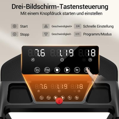 Loopband voor Thuis inklapbaar – House&Garden UltraRun Pro X12 met Helling & Bluetooth – Elektrische Treadmill 12 km/u – Walking Pad met Borstelloze Motor – Compacte Home Gym Loopband tot 136 kg – Zwart/Rood