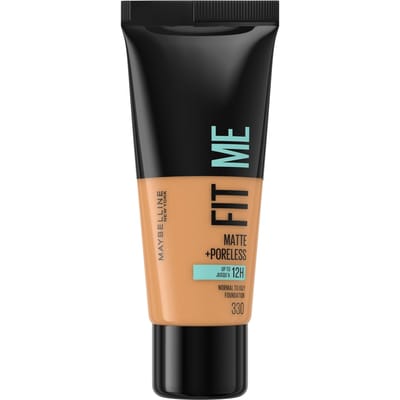 Maybelline New York - Fit Me Matte + Poreless Foundation - 330 Toffee - Medium Dekkende Foundation met Matte Finish voor de Normale tot Vette Huid - 30 ml