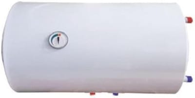 Warmwaterverwarmer Horizontaal - Boiler Elektrisch - Indirecte Waterverwarming - Dubbel Systeem Verwarming - 80 liter - Wit