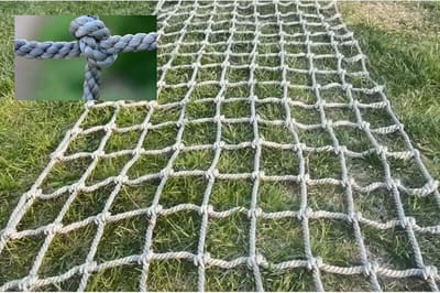 Klimnet Speeltoestellen - Veiligheidsnet Outdoor - Kinderavontuur Stimuleren - Versterkte Knoopconstructie - 1 Meter Breed