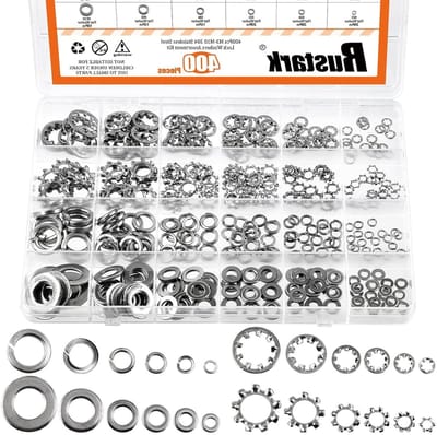 Assortiment van 304 RVS Ringetjes - Diverse Maten voor Bevestiging en Montage