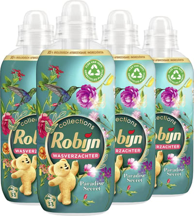 Robijn Collections Paradise Secret Wasverzachter - 4 x 33 wasbeurten - Voordeelverpakking