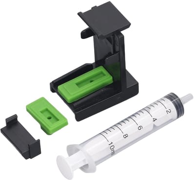 Dailygoods- Inktzuigklem Universeel - 10 ml Zuigpomp - PP/ABS Materiaal - Accessoires - Eenvoudige Bevestiging - Duurzaam Ontwerp - Inktpatroon