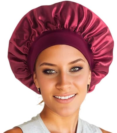 Go Go Gadget - Slaapmuts - Satijn - Bonnet - Donker rood - Burgundy