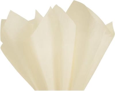 Zijdepapier Ivoor - 50 x 75 cm - 17 gr - 240 vel Vloeipapier Roomwit