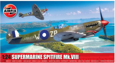 Airfix Modelbouwpakket Vliegtuigen - 17002 Supermarine Spitfire Mk.VIII - Propeller Vliegtuig Plastic - 1:24 - Modelbouw