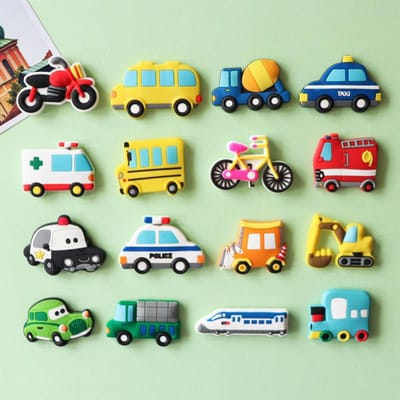 Aimants de réfrigérateur en plastique souple dessin animé mignon décoration créative autocollants d'éducation précoce