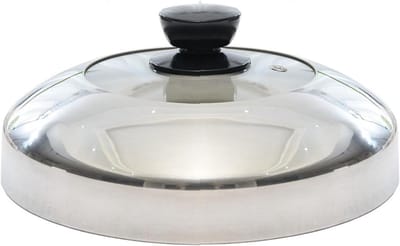 Pannen deksel - Kookpot deksel - Gelijkmatig koken - Zichtbaar gehard glas - 26 cm - Zilver