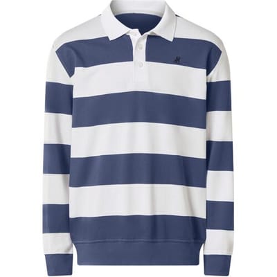 ESMARA MEN U.S. Grand Polo Heren rugbyshirt (Blauw, M)