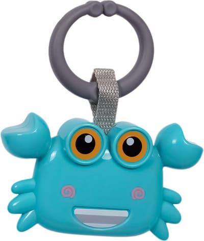 Speelgoedtopdeals - Rammelaar Hangspeeltje Buggyspeeltje - Blauwe Krab