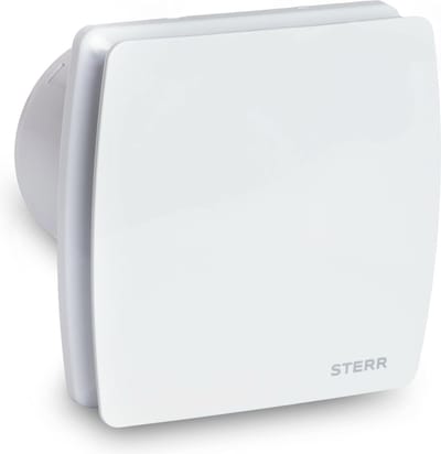 Badkamer Ventilator 100 mm met terugslagklep wit stille badkamer - moderne ventilator - 100 mm.