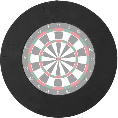 Dartbord Muurbeschermers - Ring Bescherming - Darts Spelen - Verwijderbaar Splicing Ontwerp - Voor 18 Inch Bord - Zwart