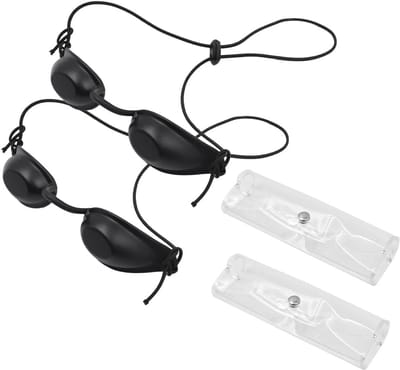 Veiligheidsbril voor schoonheidsbehandelingen - Oogbescherming voor IPL en UV-lichttherapie - 2 stuks