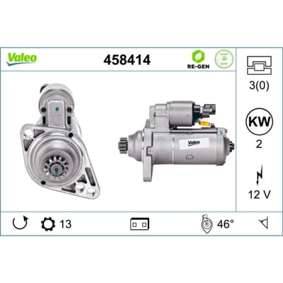 Startmotor / Starter STOP&START VALEO 458414