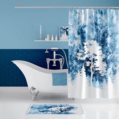 Casabueno - Douchegordijn - 180x200 cm - Waterdicht & Sneldrogend – Anti-Schimmel, Wasbaar & Duurzaam –Bom– Badkamer Shower Curtain