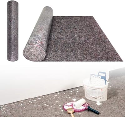 Beschermvlies voor Schilderwerk 1 m x 50 m, Antislip Afdekfolie voor Vloeren, 180 g/m²