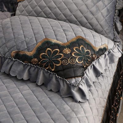 Taie d'oreiller couleur unie Polaire Cristal Chaude Coton Taie d'oreiller Paire avec Taie d'oreiller Peluche Courte Peluche 48 * 74cm-2pcs gris argent