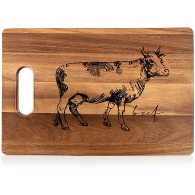 Planche à Découper en Bois 36X24 Cm
