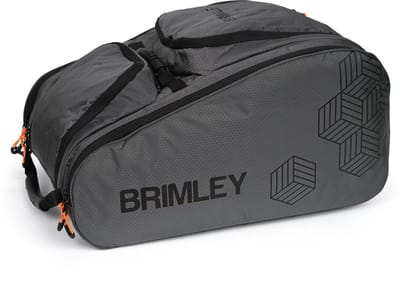 Brimley PRO Padeltas - Padelhoes - Hoogwaardig slijtvast materiaal - Ruimte voor meerdere rackets - Isolerend compartiment houdt eten/drinken koel – Met schoenenvak - Donkergrijs