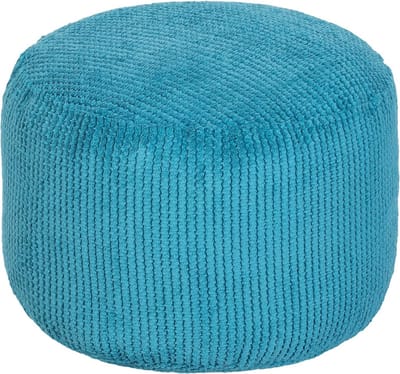 Ronde Zitzak Voetenbankje- Poef Rond - Voetsteun voor Binnen - Ergonomisch Ontworpen Poef - Ultra Comfortabel & Duurzaam Poefs
