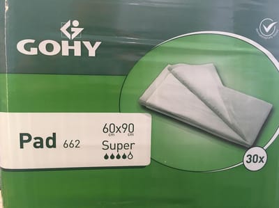 GOHY Pad Super 60 x 90 cm - 1 paquet de 30 protections