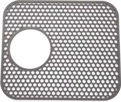 Siliconen gootsteenmat - gootsteenbescherming - afdruipmat - grote gootsteenmat - keukenvloer van de boerderij - roestvrij staal - 34 x 29 cm